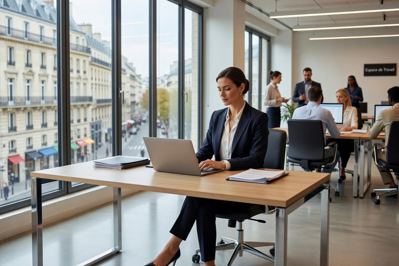 Femme russe travaillant à Paris — intégration professionnelle