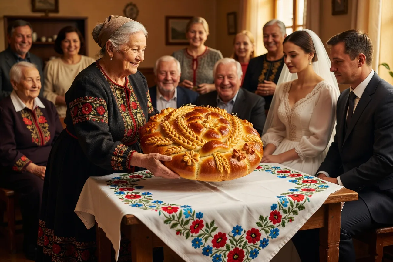 Détail rites mariage russe — couronnes orthodoxes et toast au champagne