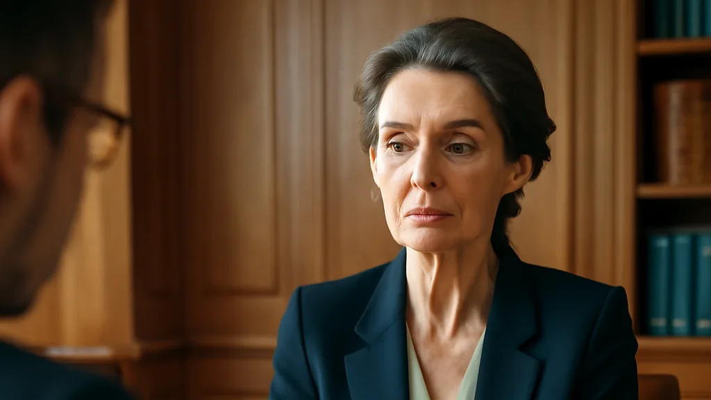 Femme consultant un notaire pour une succession internationale franco-russe